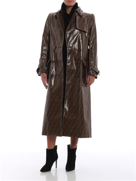 fendi vinyl coat|fendi coats women's.